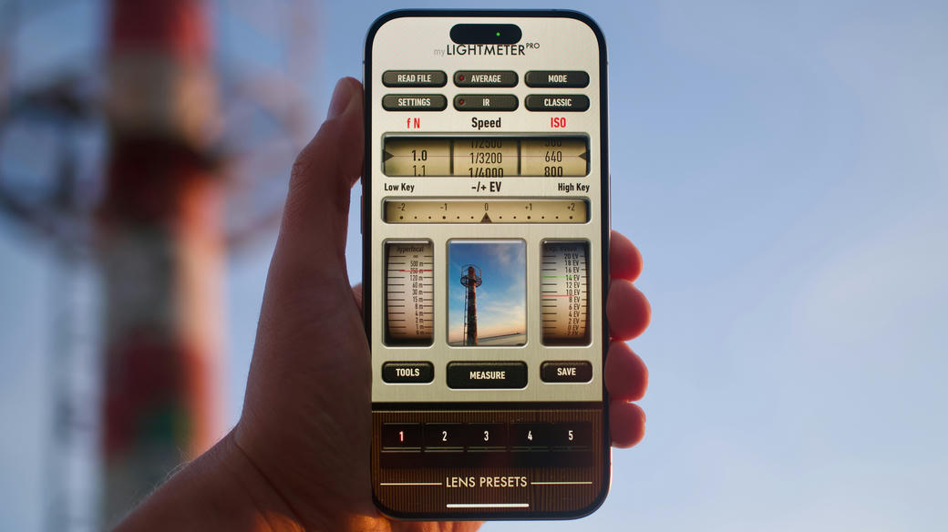 myLightMeter PRO by David Quiles in use